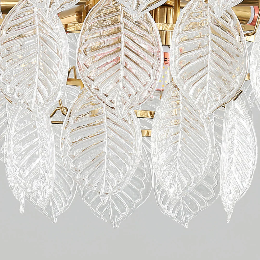 Leaf Shape Glass Modern Chandelier - Image 15