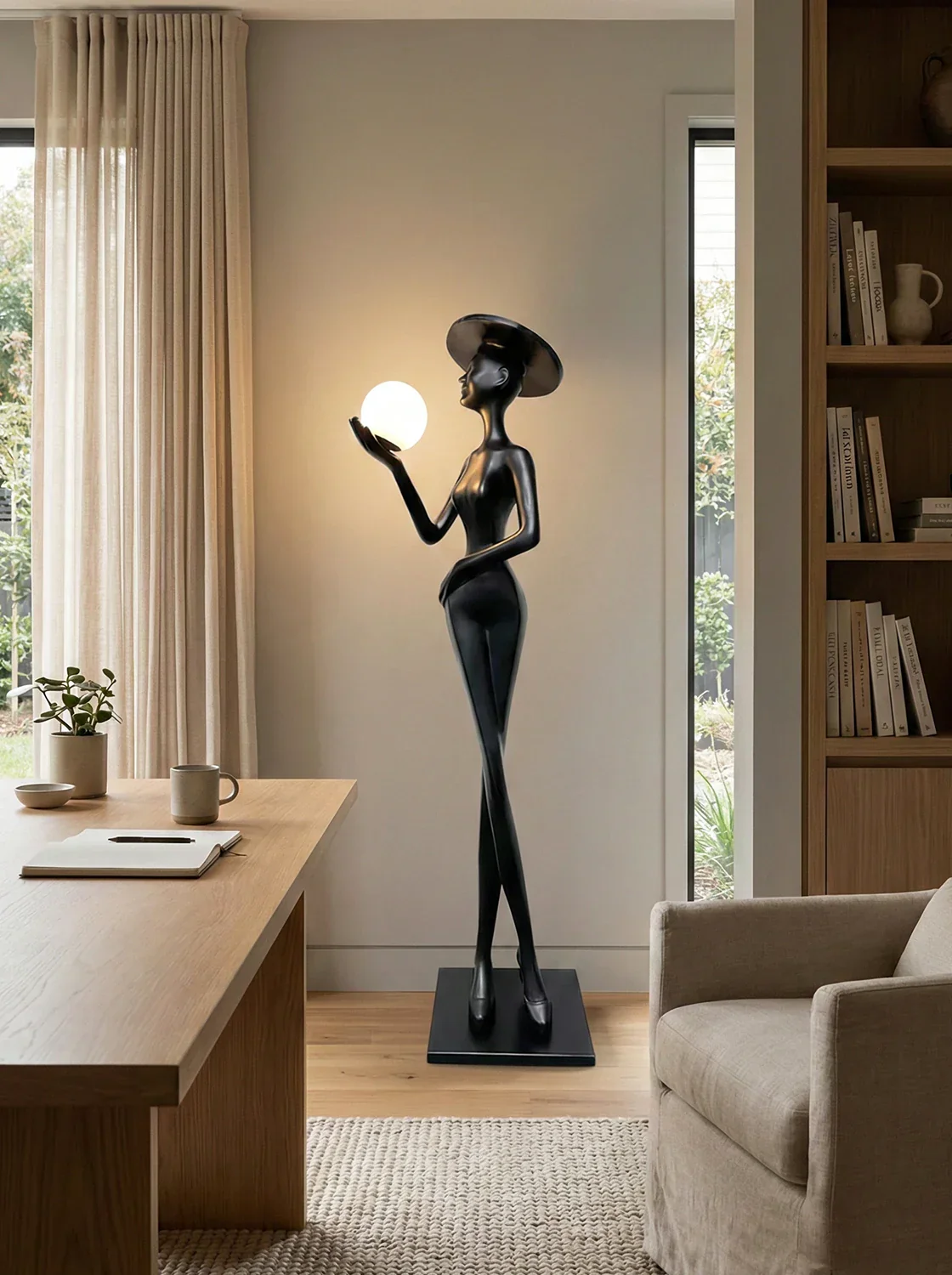Lexa Sculpture Figure Floor Lamp - Image 2