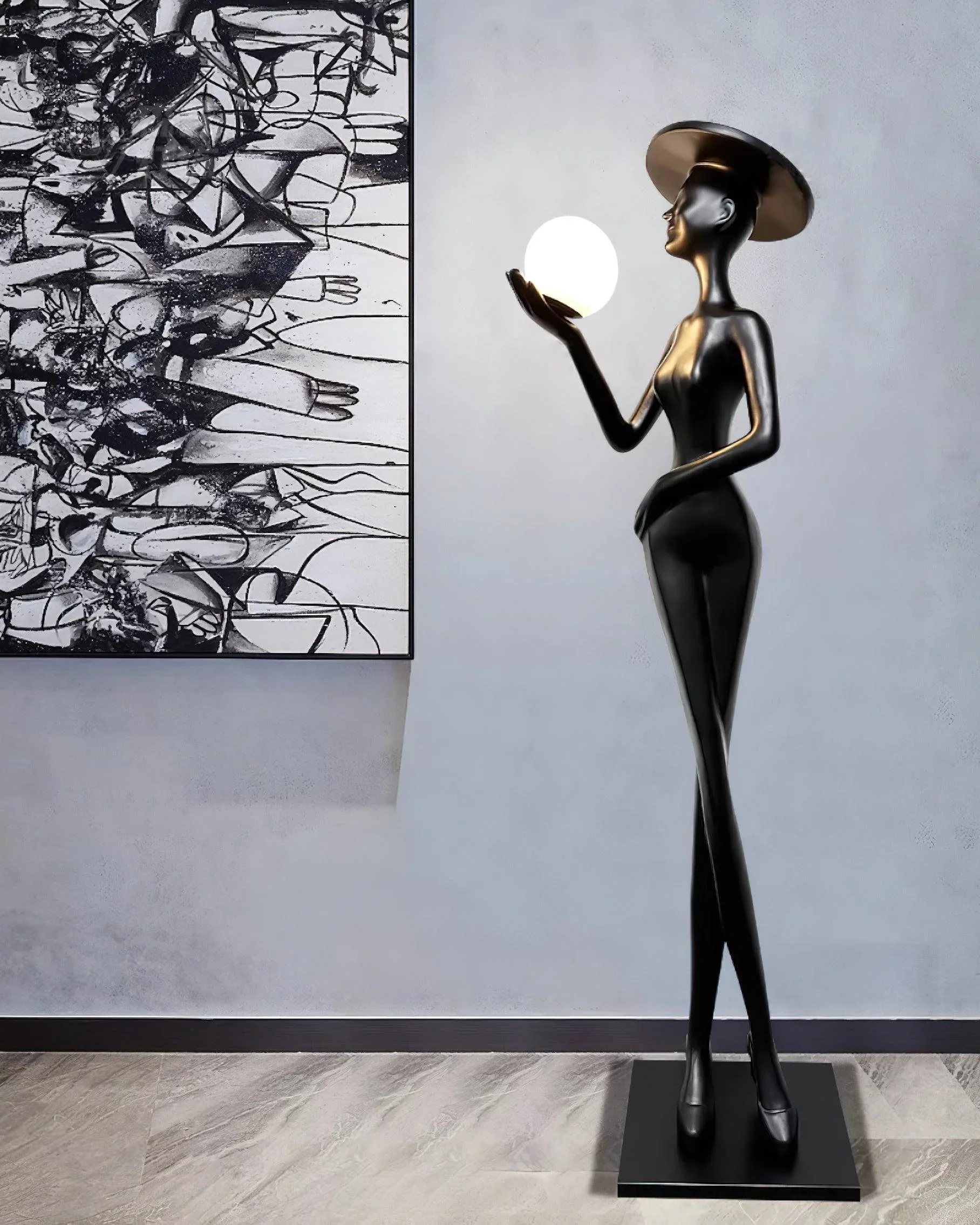 Lexa Sculpture Figure Floor Lamp - Image 9