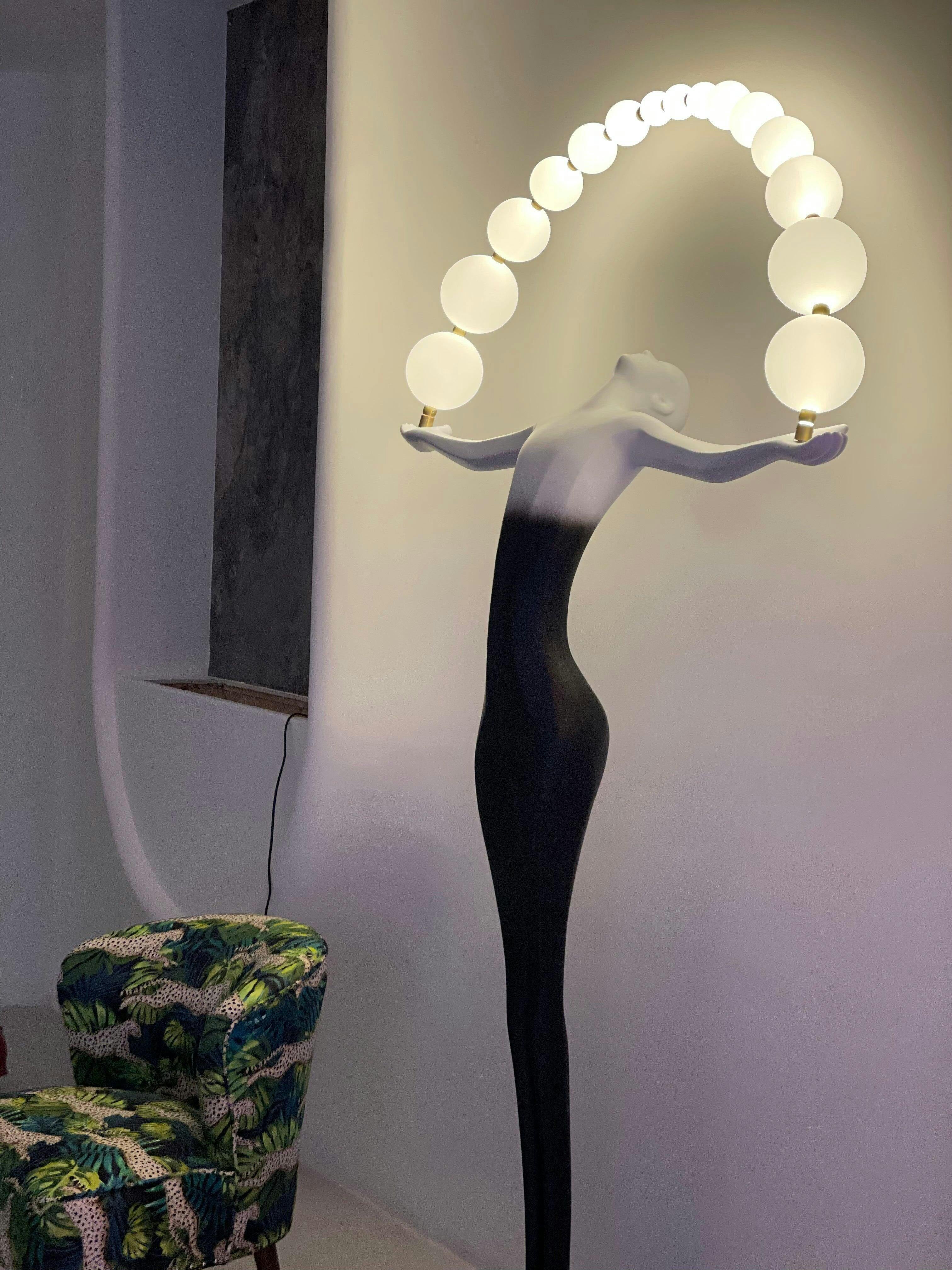 Liberty Sculpture Figure Floor Lamp - Image 12