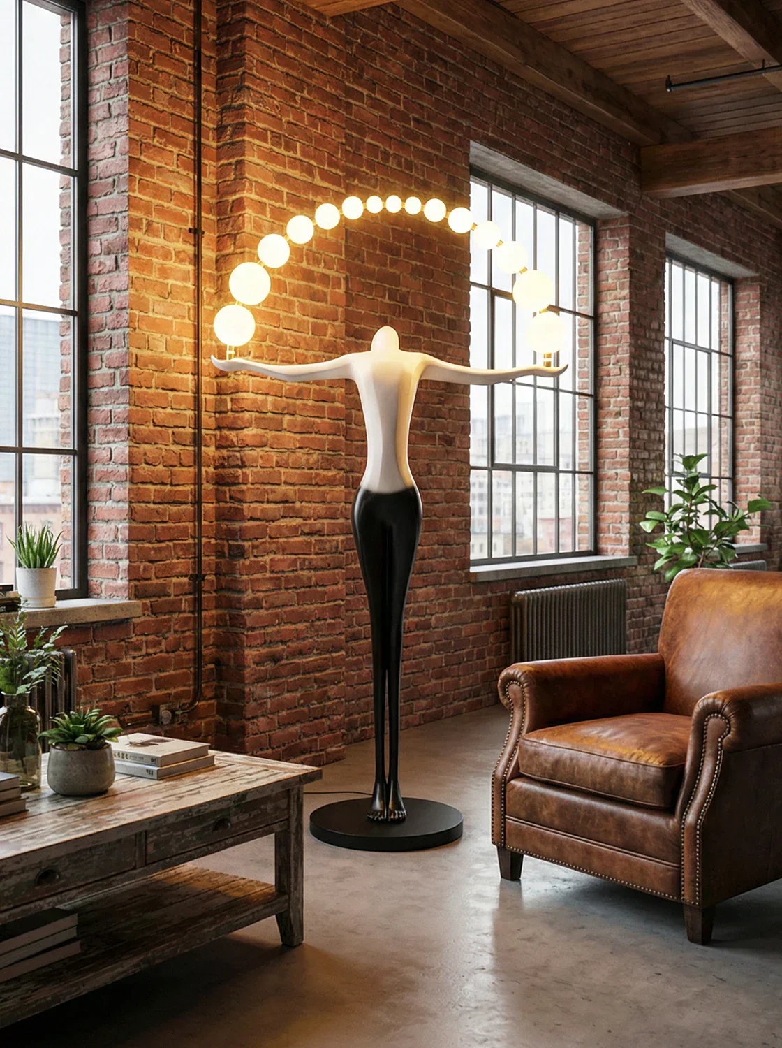 Liberty Sculpture Figure Floor Lamp - Image 2