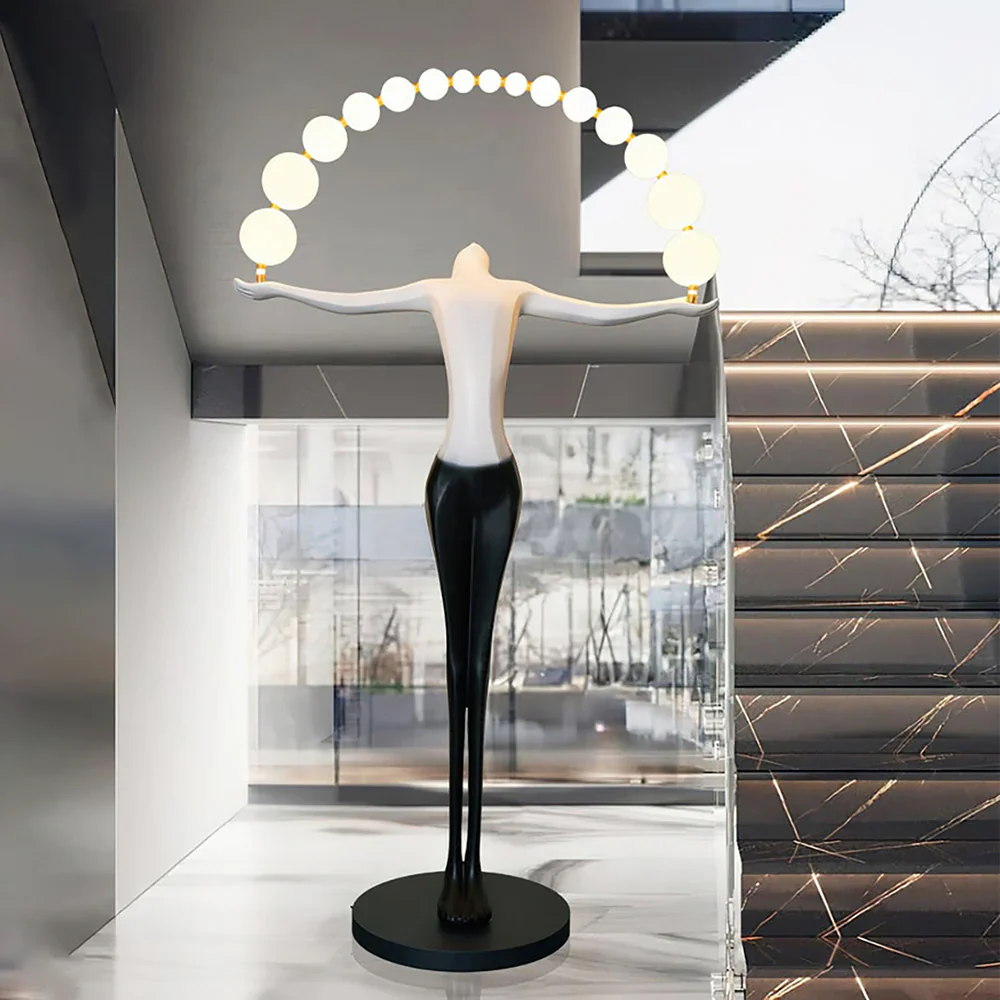 Liberty Sculpture Figure Floor Lamp - Image 3