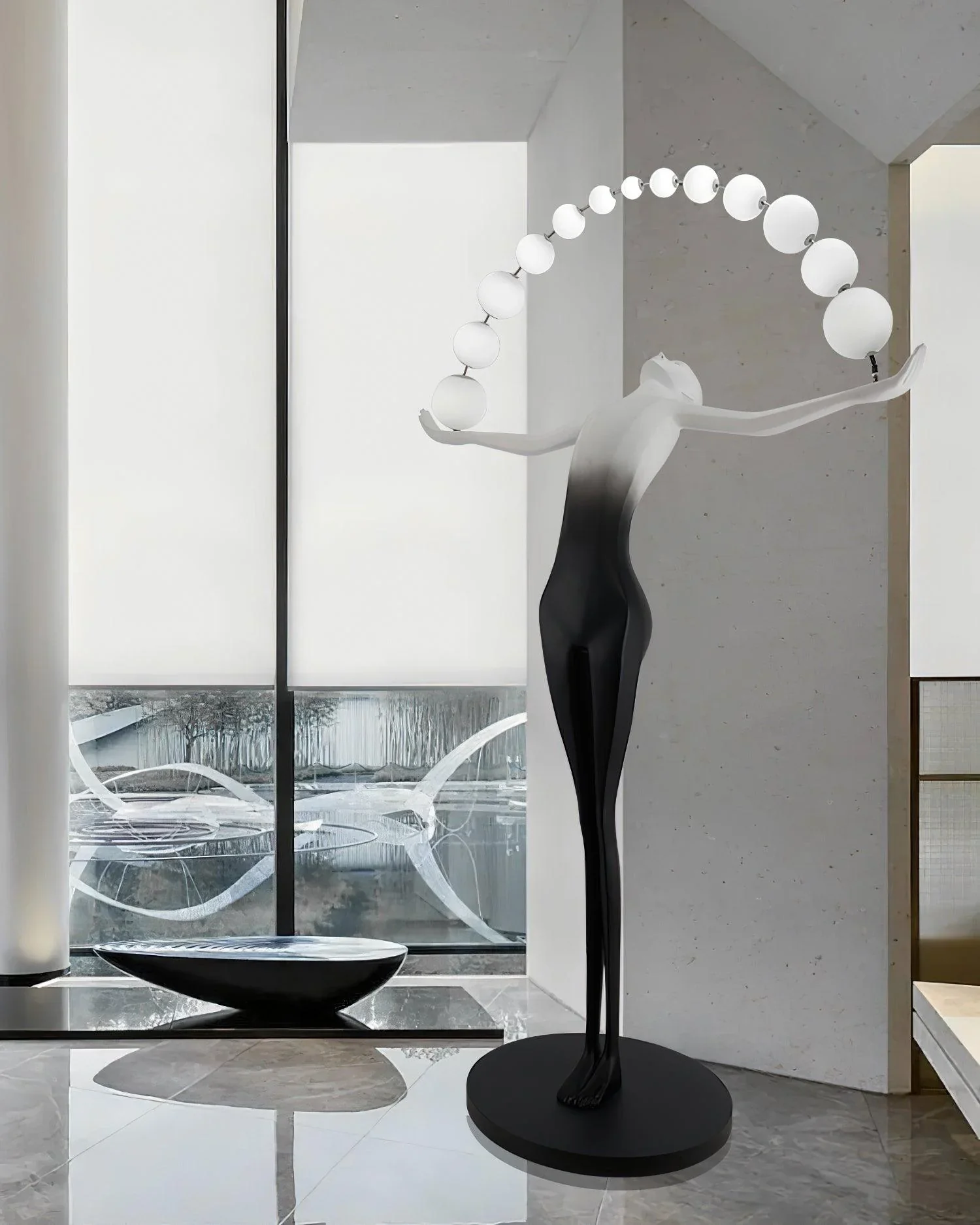 Liberty Sculpture Figure Floor Lamp - Image 6