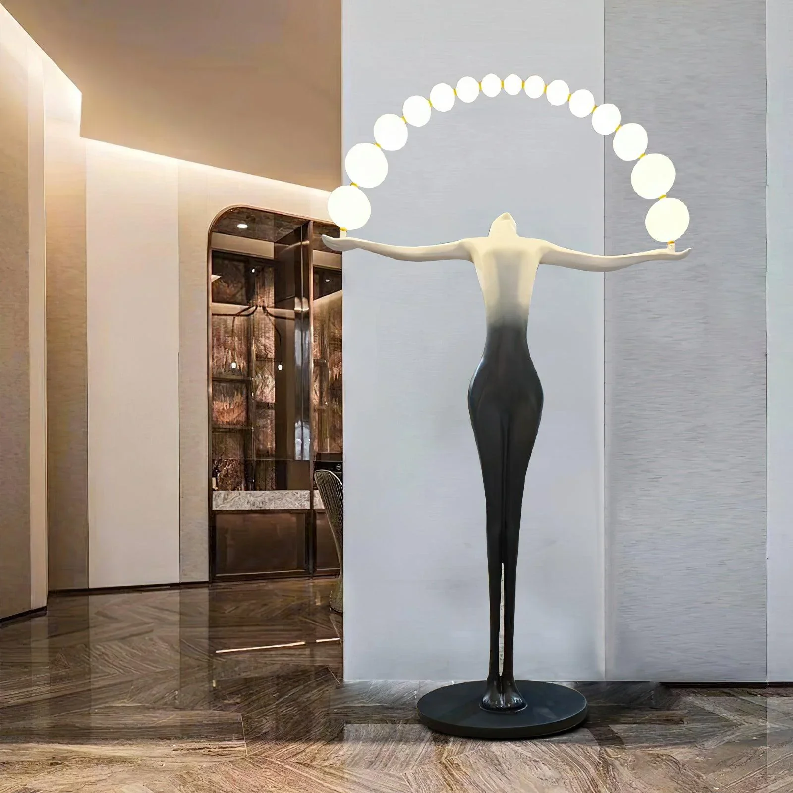 Liberty Sculpture Figure Floor Lamp - Image 9