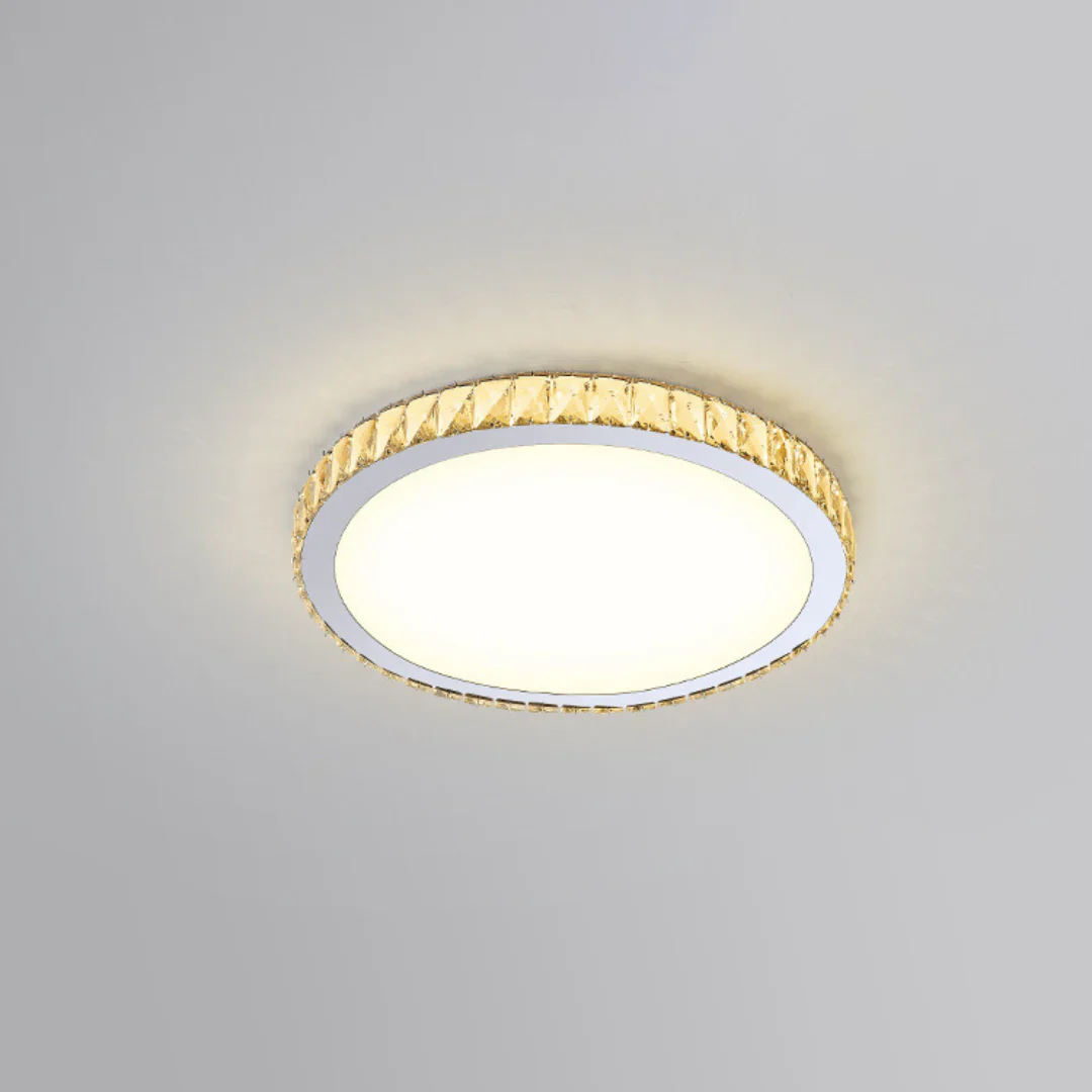 Light Luxury Round Crystal Ceiling Lamp - Image 15