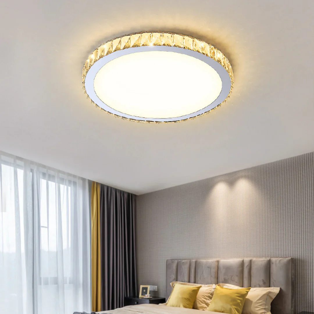 Light Luxury Round Crystal Ceiling Lamp - Image 7