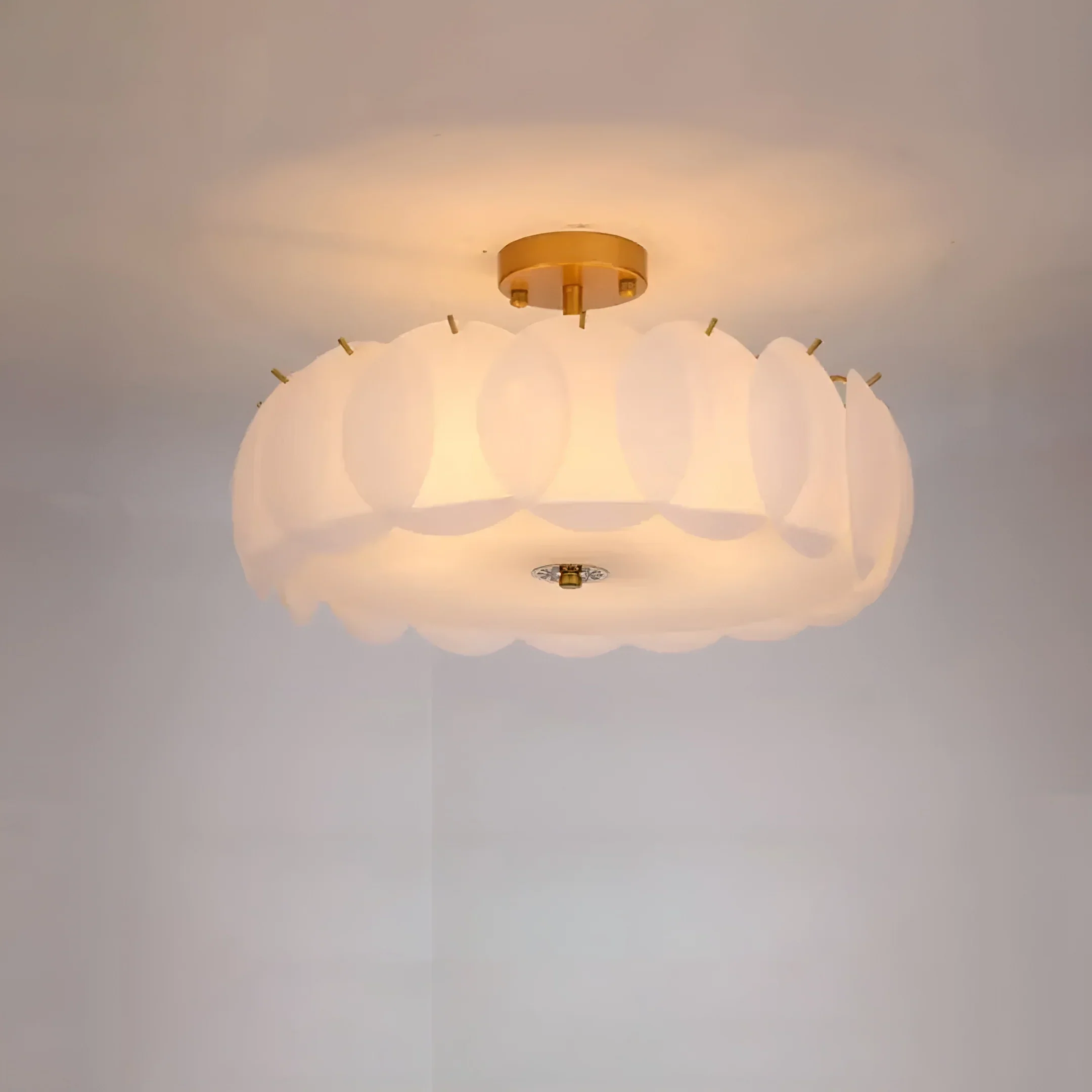 Light Luxury Round Glass Ceiling Lamp - Image 14