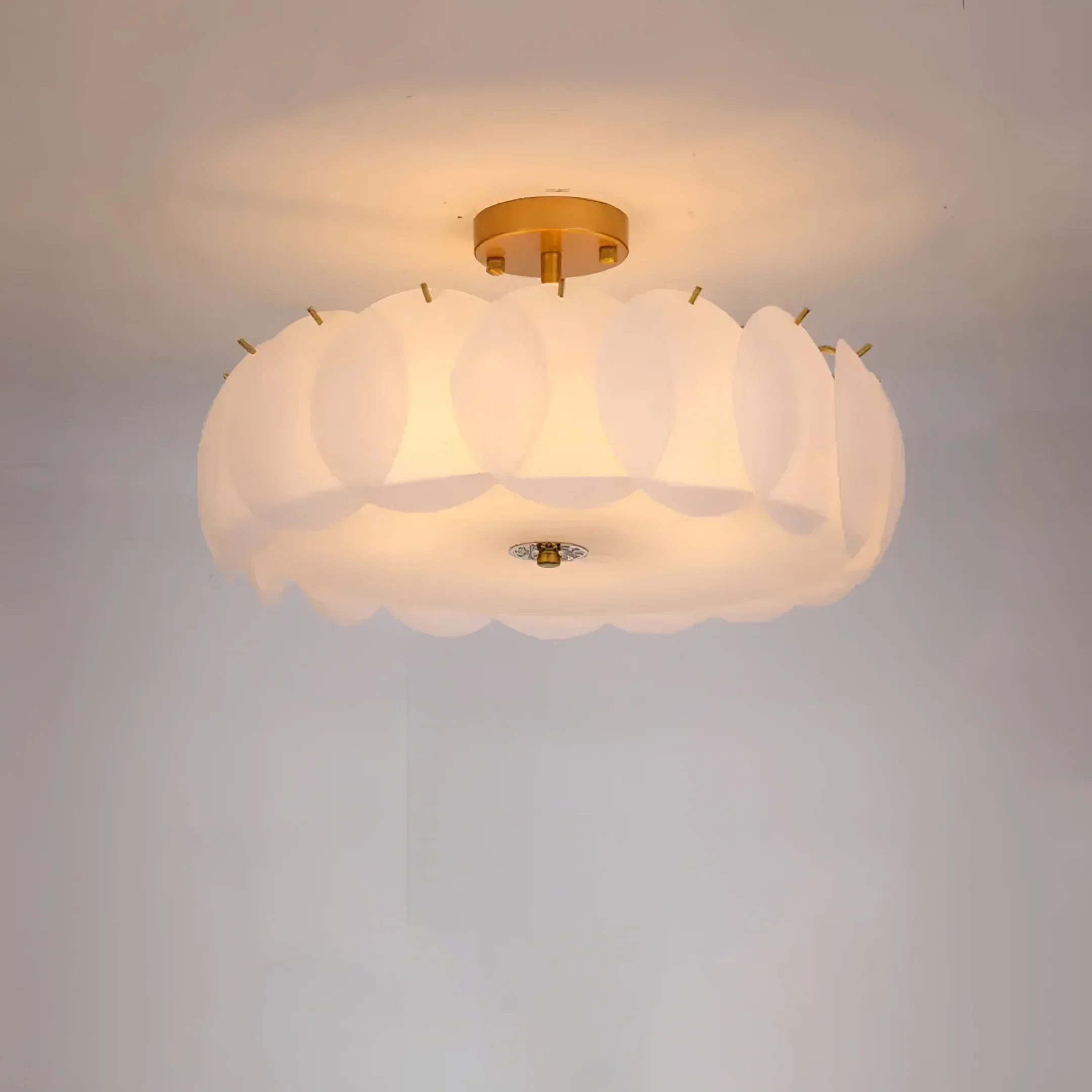 Light Luxury Round Glass Ceiling Lamp - Image 15