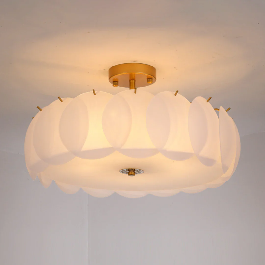 Light Luxury Round Glass Ceiling Lamp - Image 16