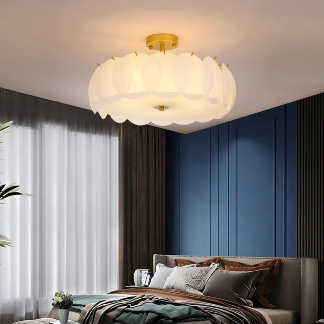 Light Luxury Round Glass Ceiling Lamp - Image 8