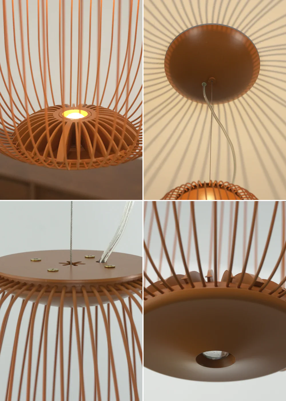 Lightweight Spokes Shaped Pendant Lamp - Image 27