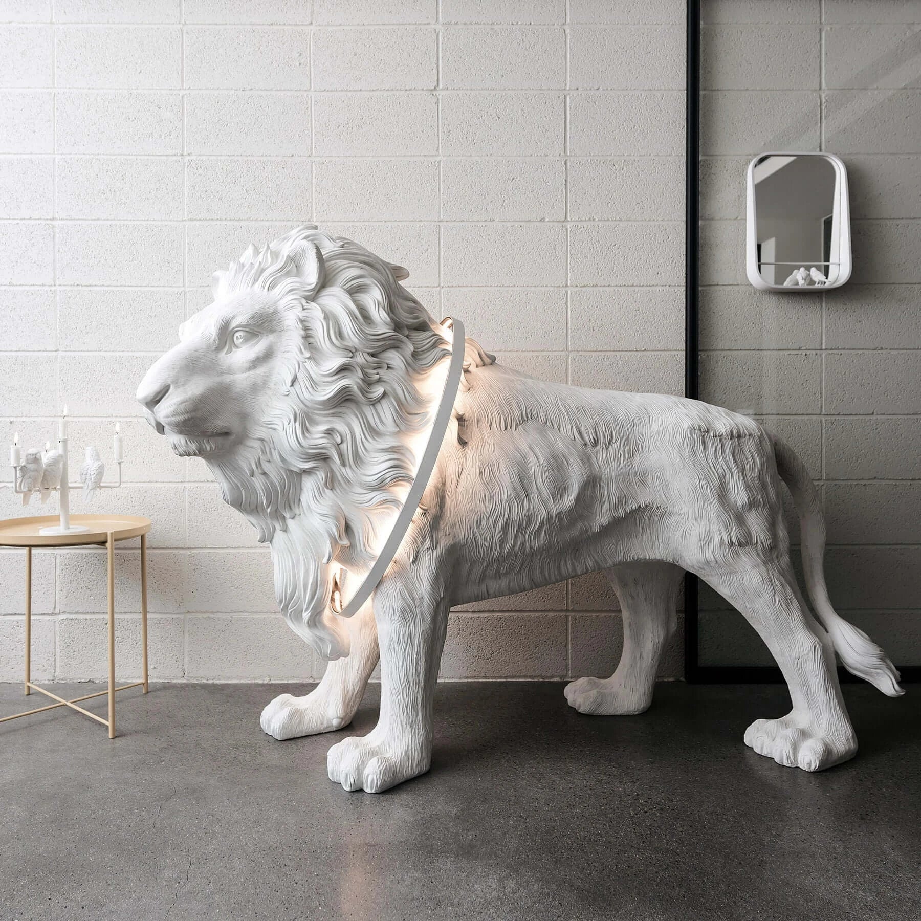 Lion Statue Floor Lamp - Image 4