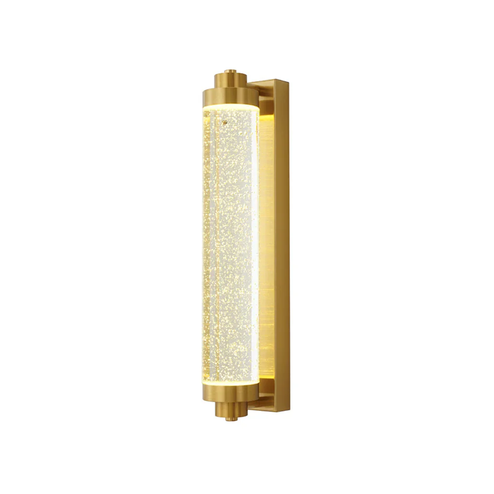 Long Tube Bubble Crystal Wall Lamp