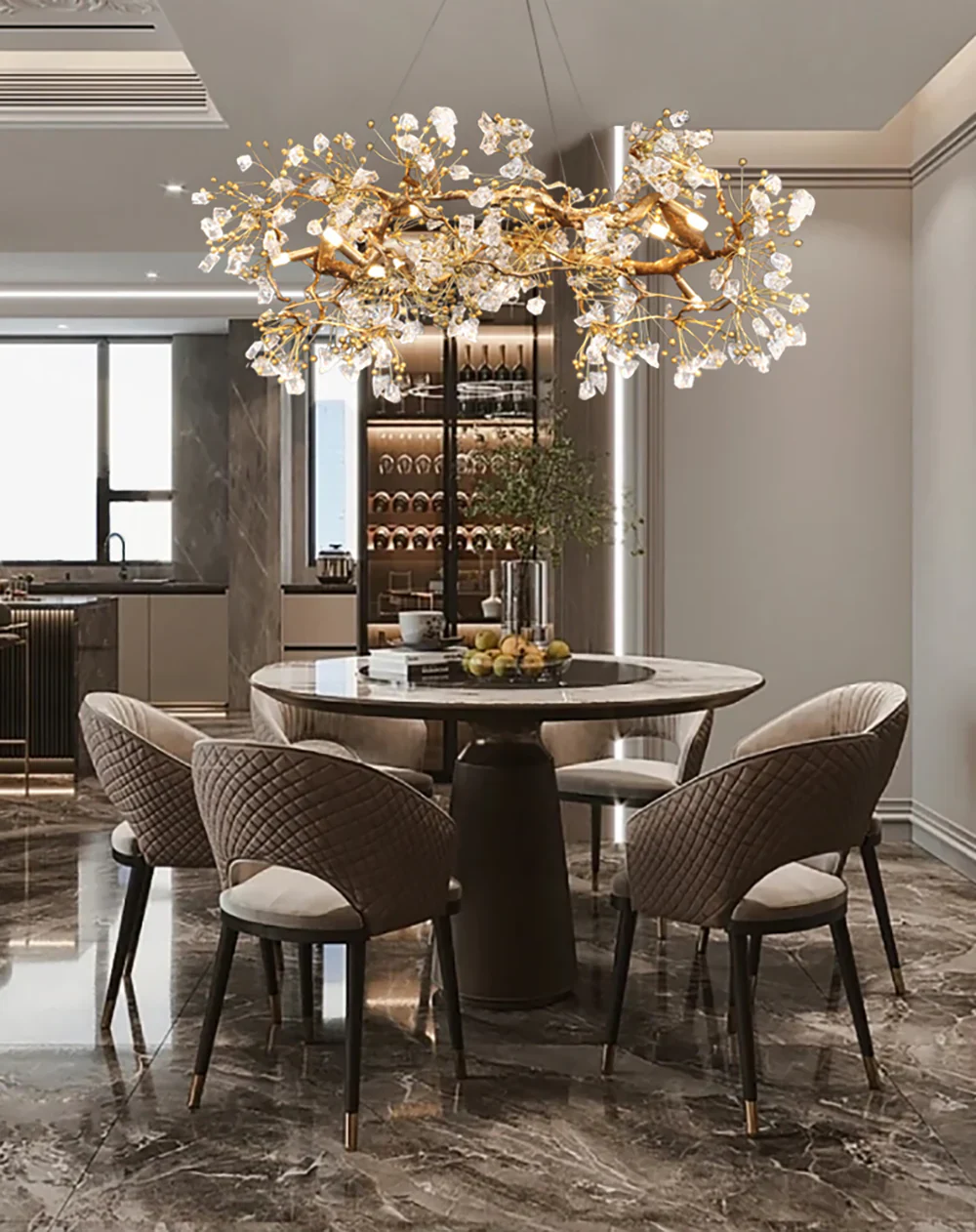 Lorna Berry Branch Shape Glass Chandelier - Image 13