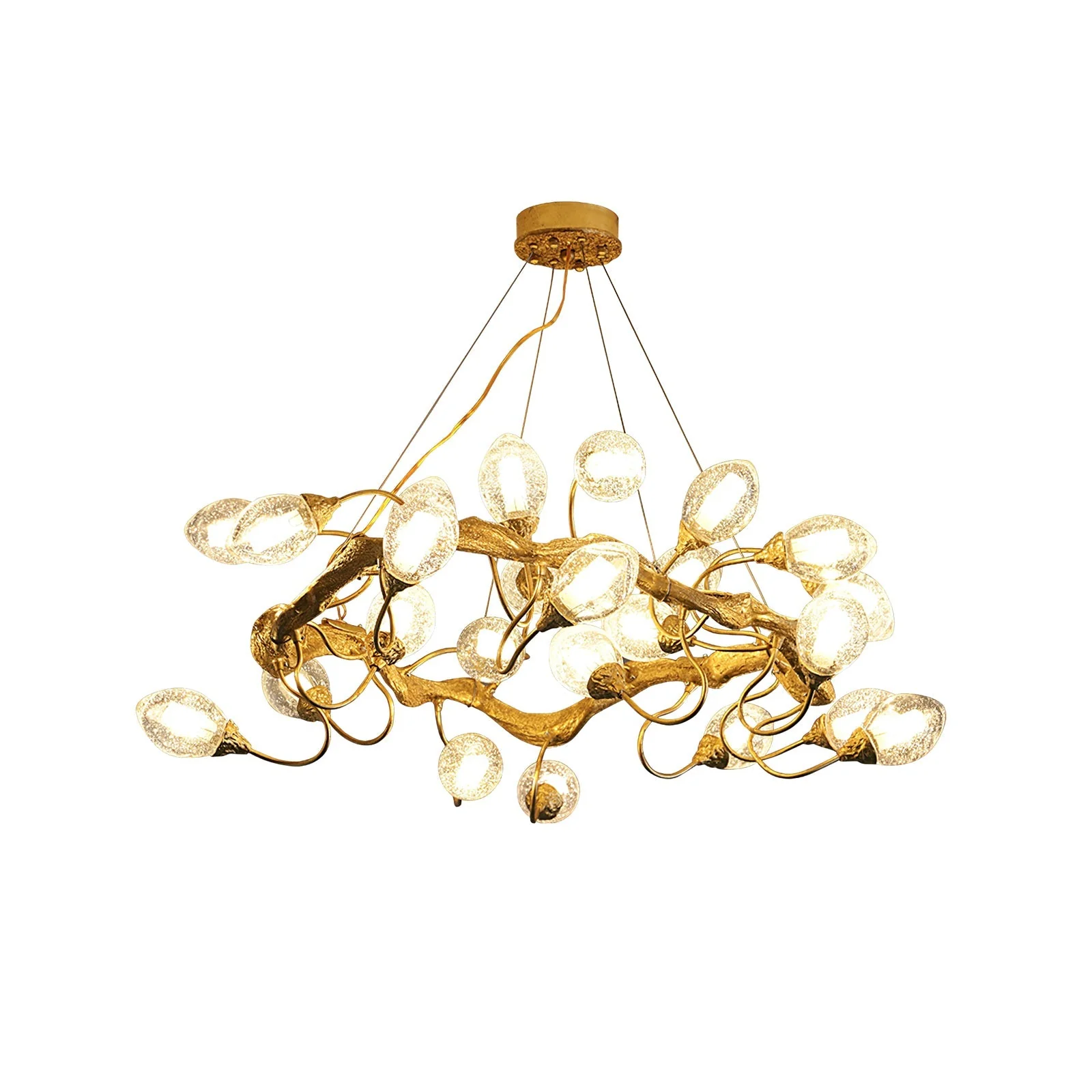 Lotus Brass Chandeliers - Image 23