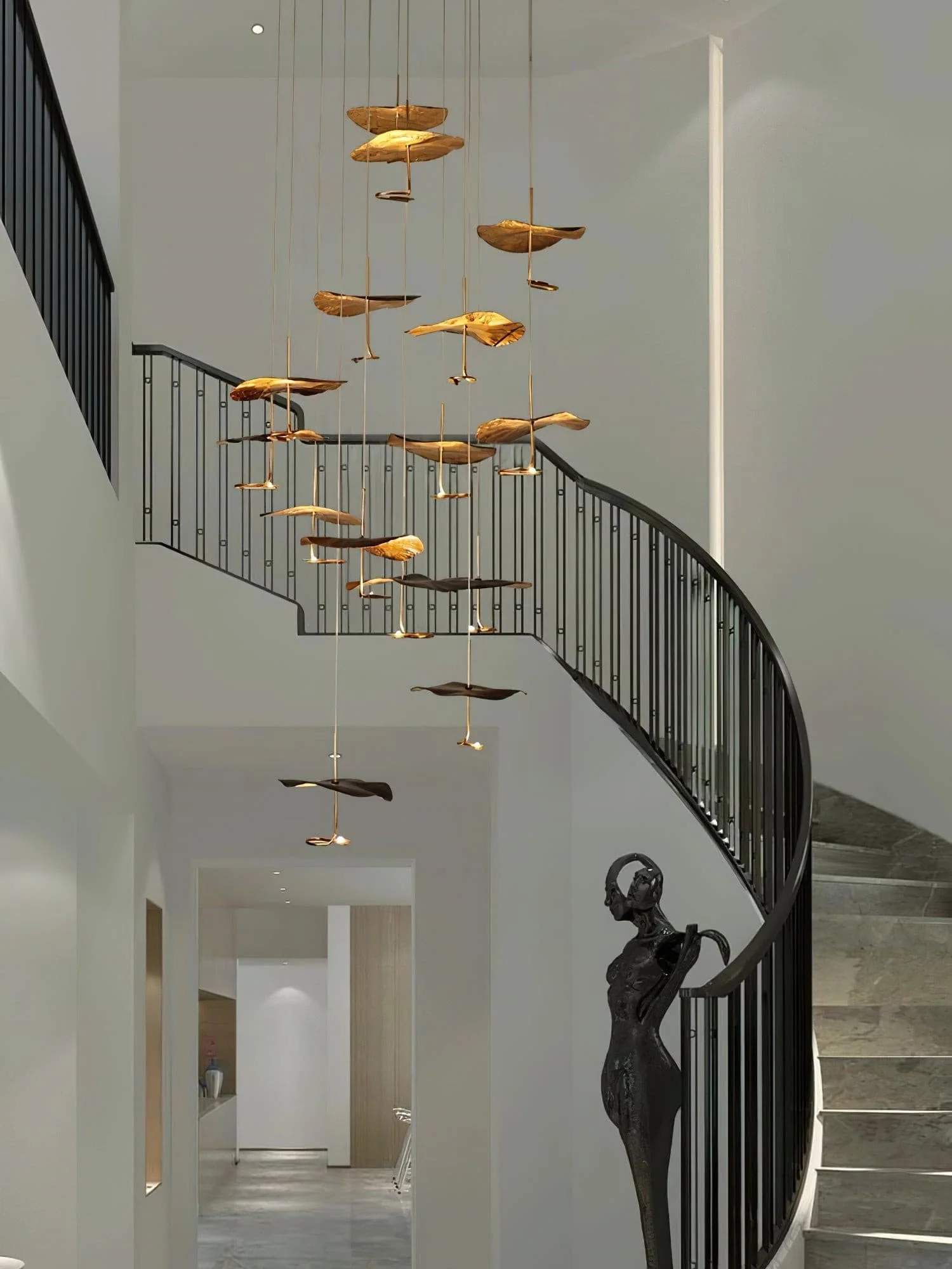 Lotus Leaf Chandelier - Image 16