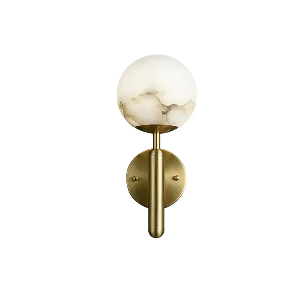 Luxury Alabaster Orbis Wall Lamp - Image 16
