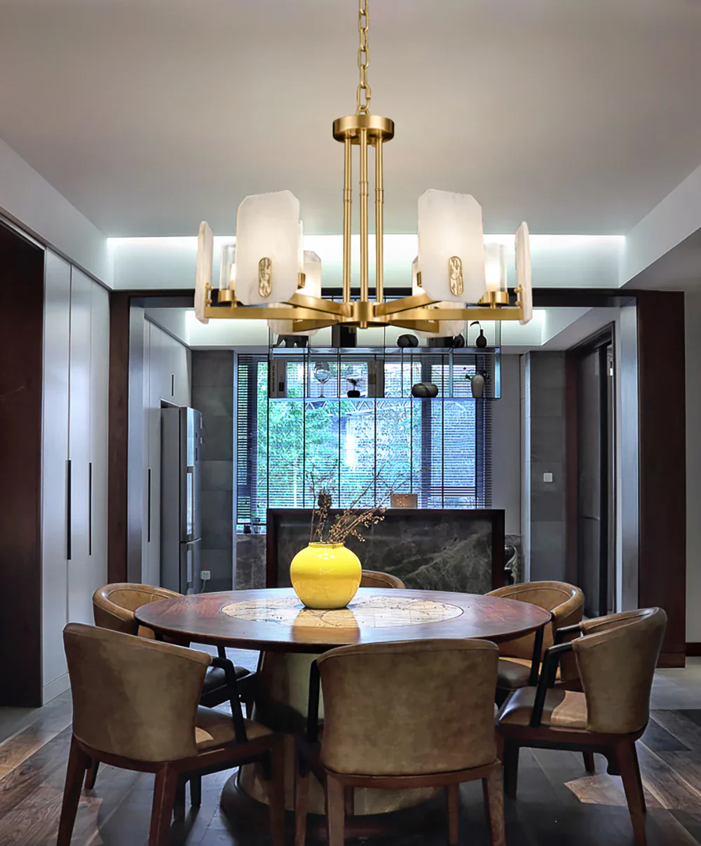 Luxury Copper Marble Chandelier - Image 8
