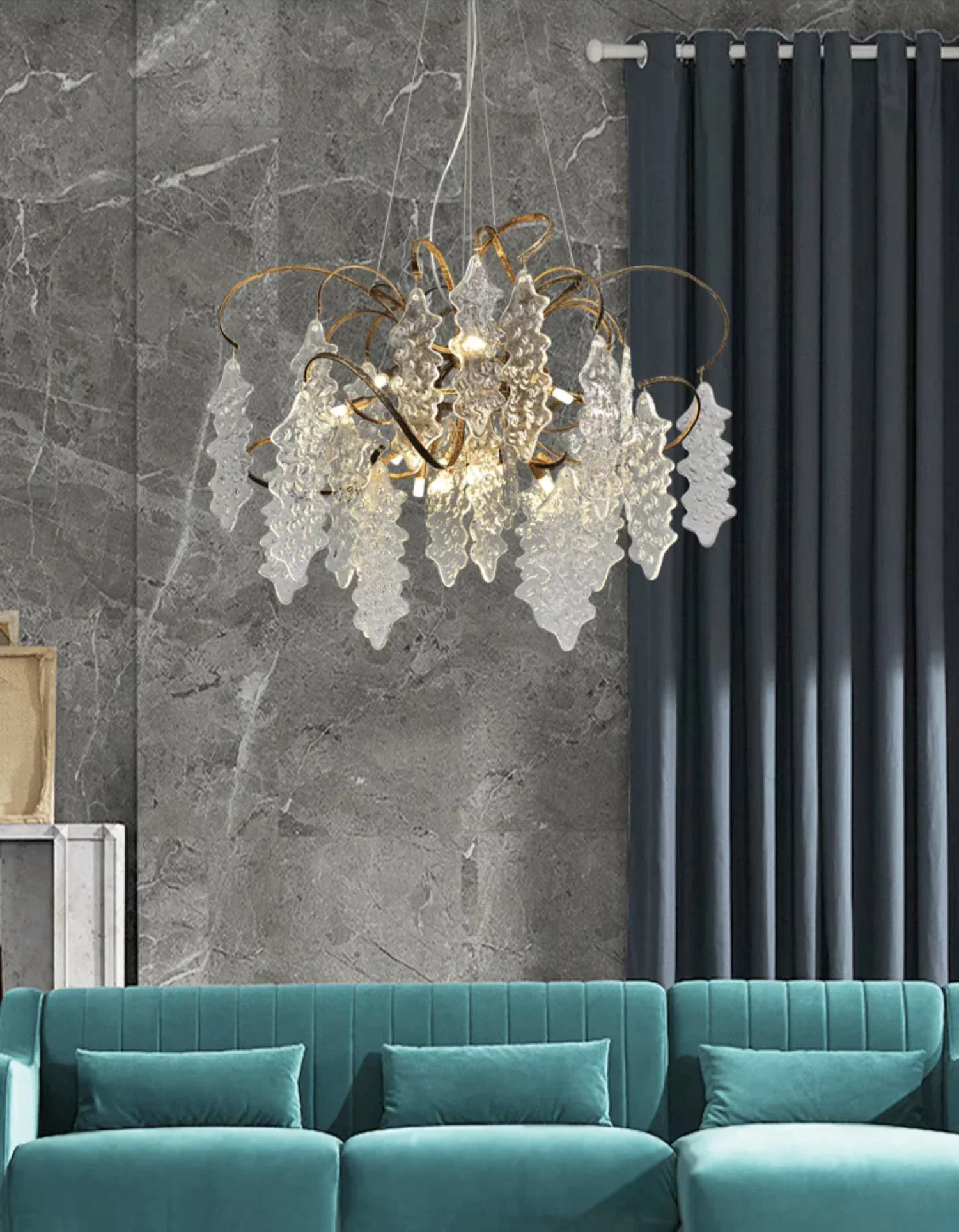 Luxury Niagara Round Glass Chandelier - Image 7