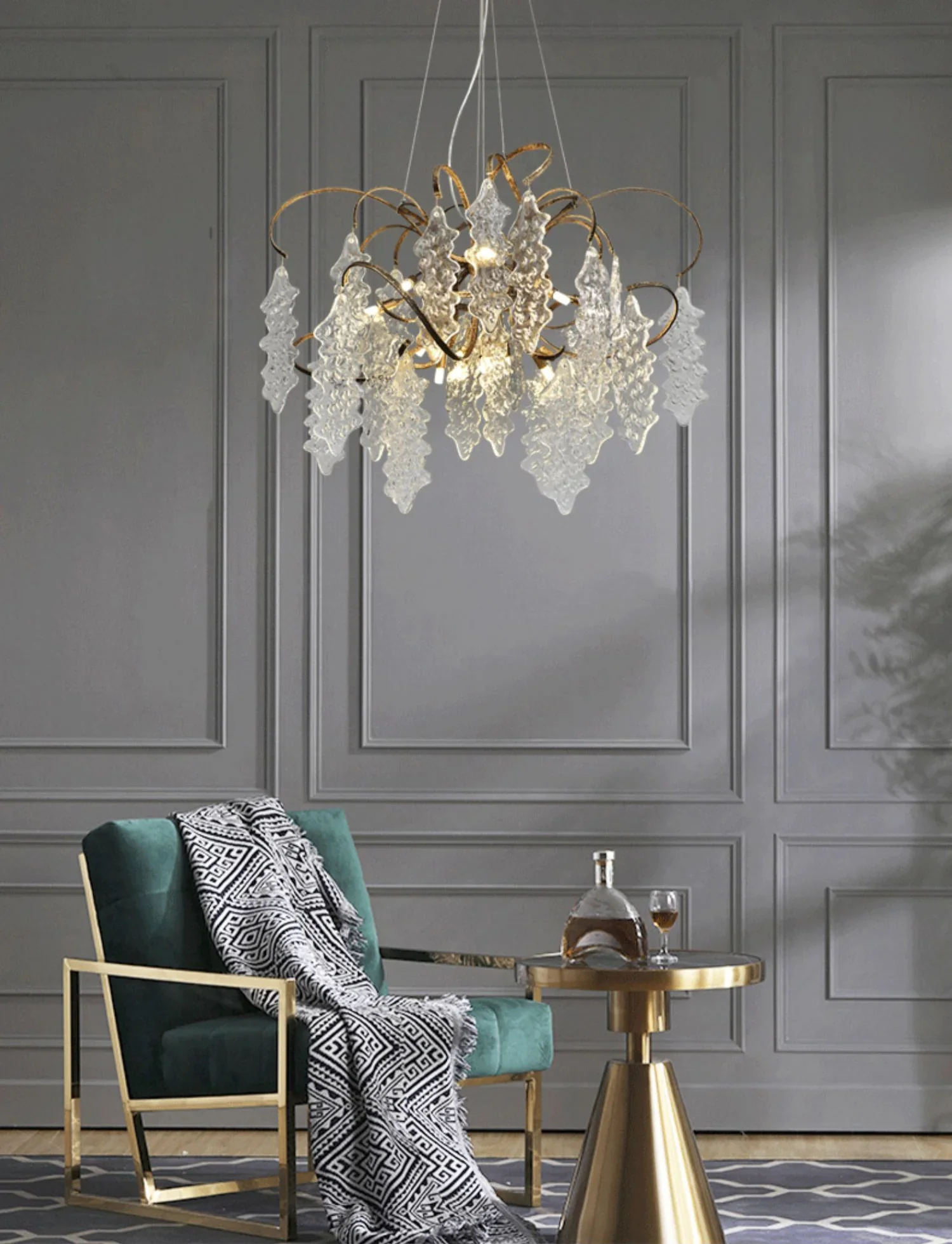 Luxury Niagara Round Glass Chandelier - Image 9