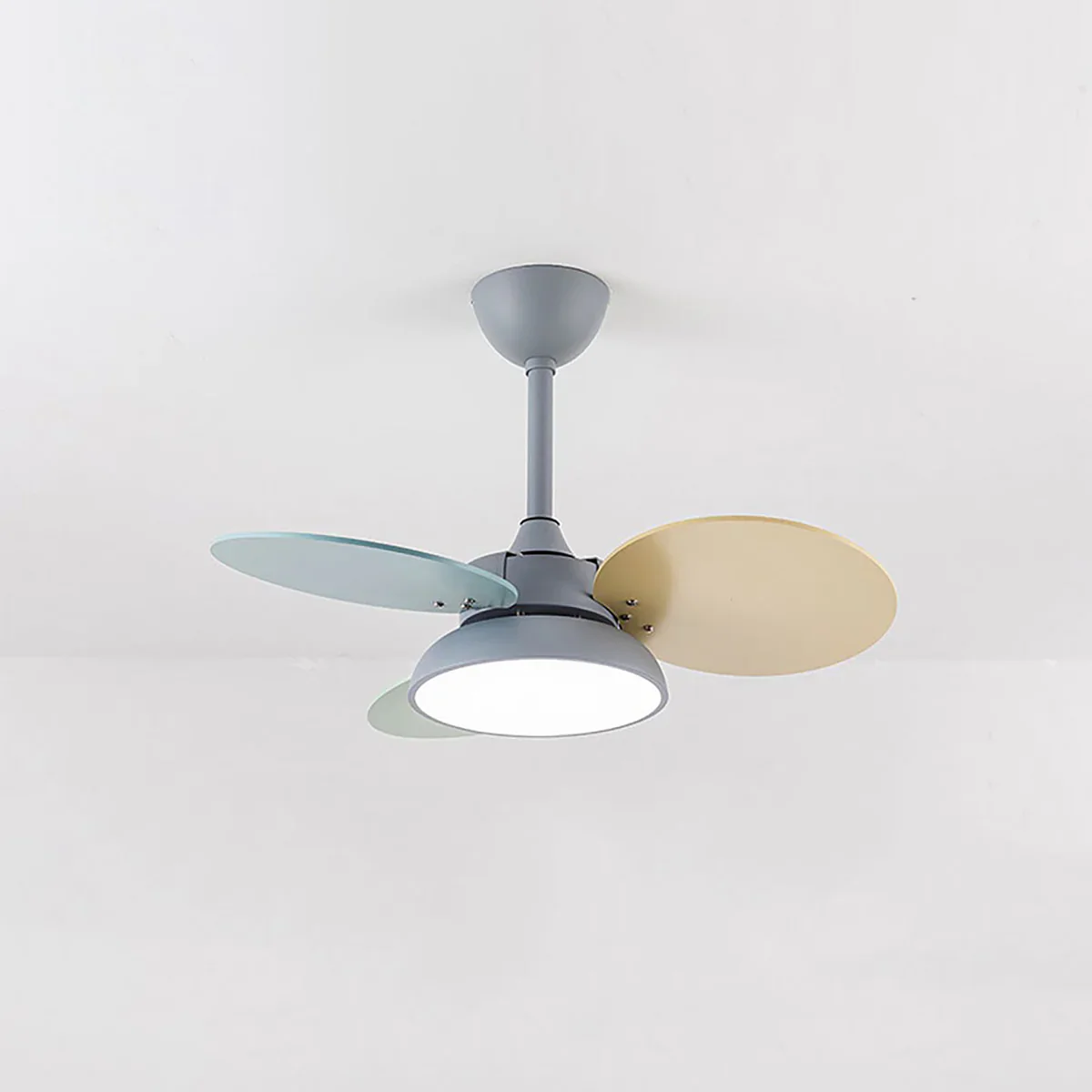 Macaron Colorful Round Ceiling Fan Light - Image 9