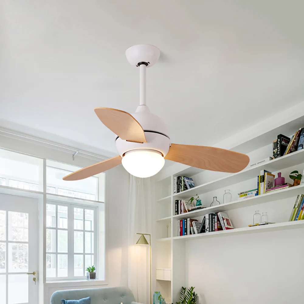 Macaron Wood Art Ceiling Fan Light - Image 11