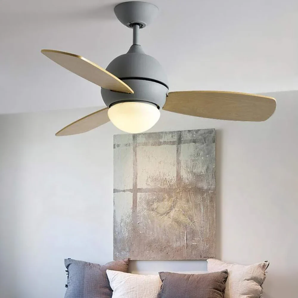 Macaron Wood Art Ceiling Fan Light - Image 13