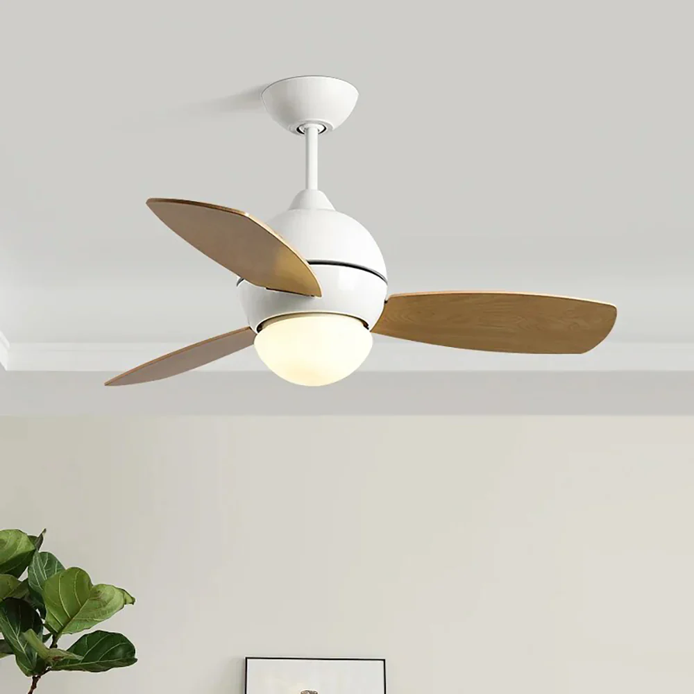 Macaron Wood Art Ceiling Fan Light - Image 3