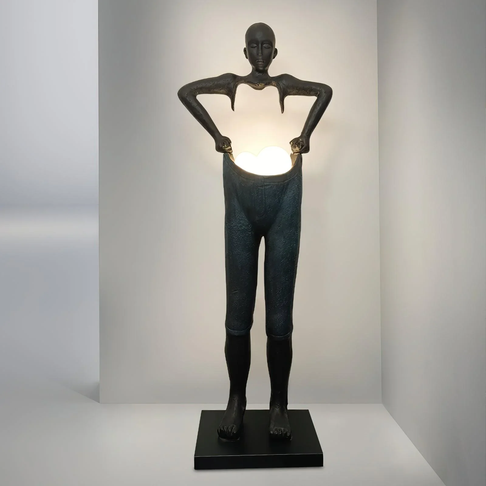 Man Carrying Pants Statue Floor Lamp - Image 12