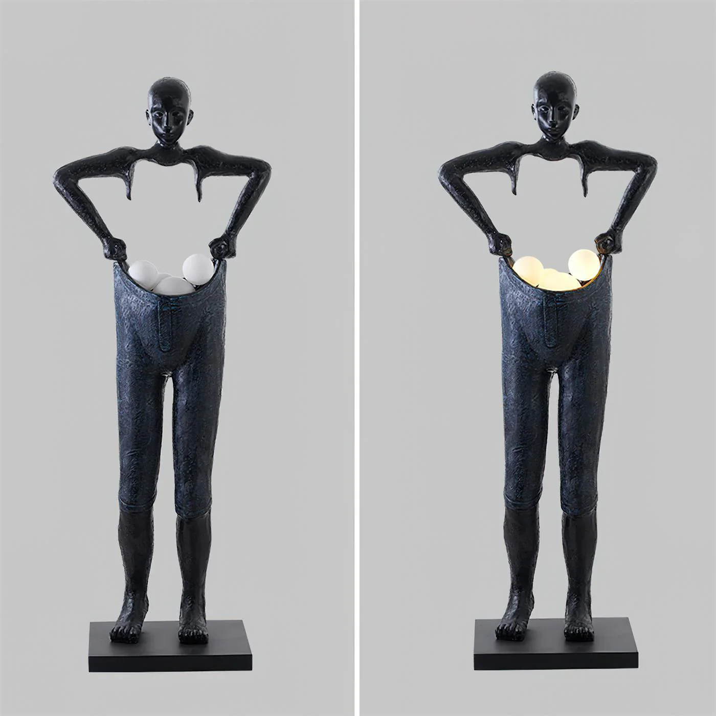 Man Carrying Pants Statue Floor Lamp - Image 13