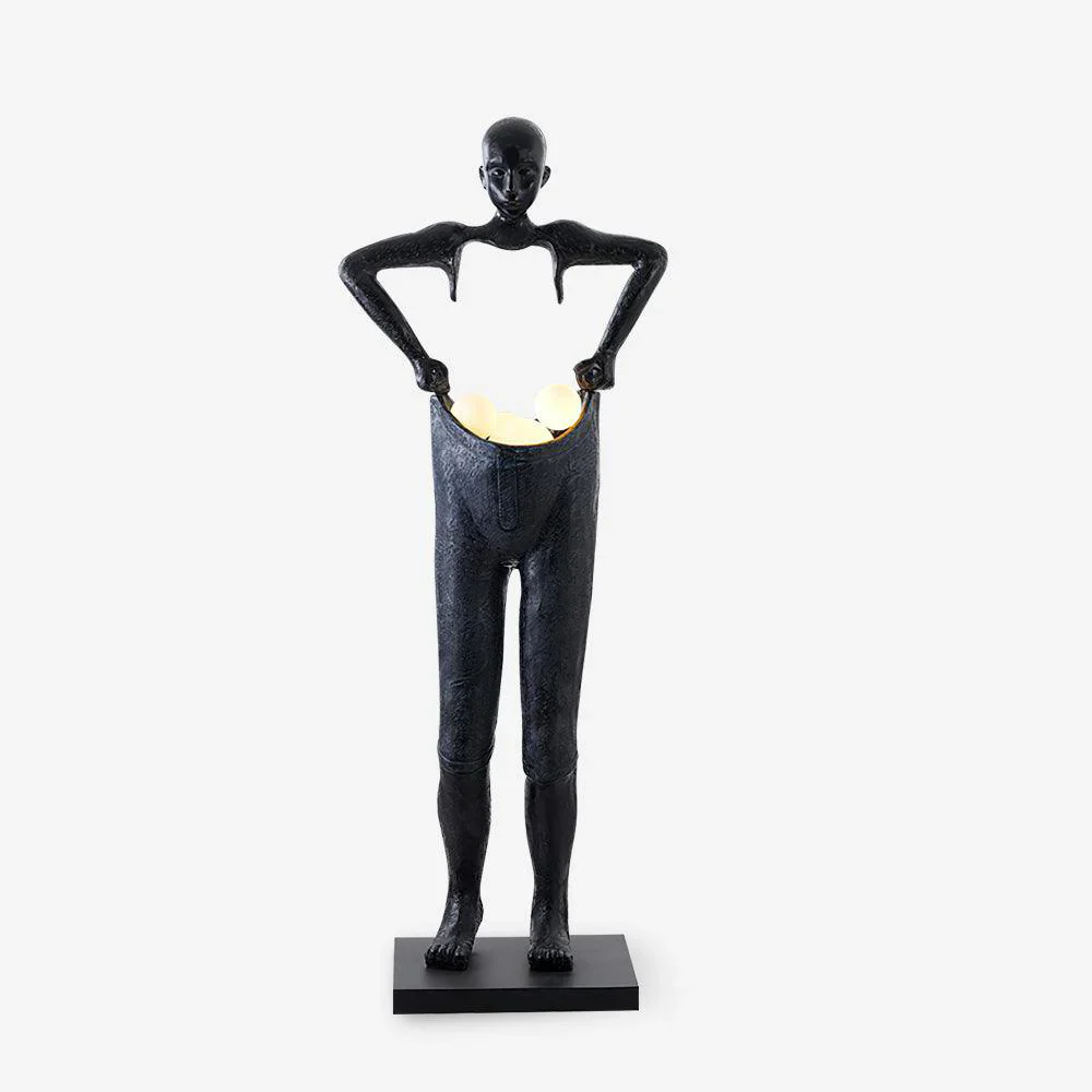 Man Carrying Pants Statue Floor Lamp - Image 17