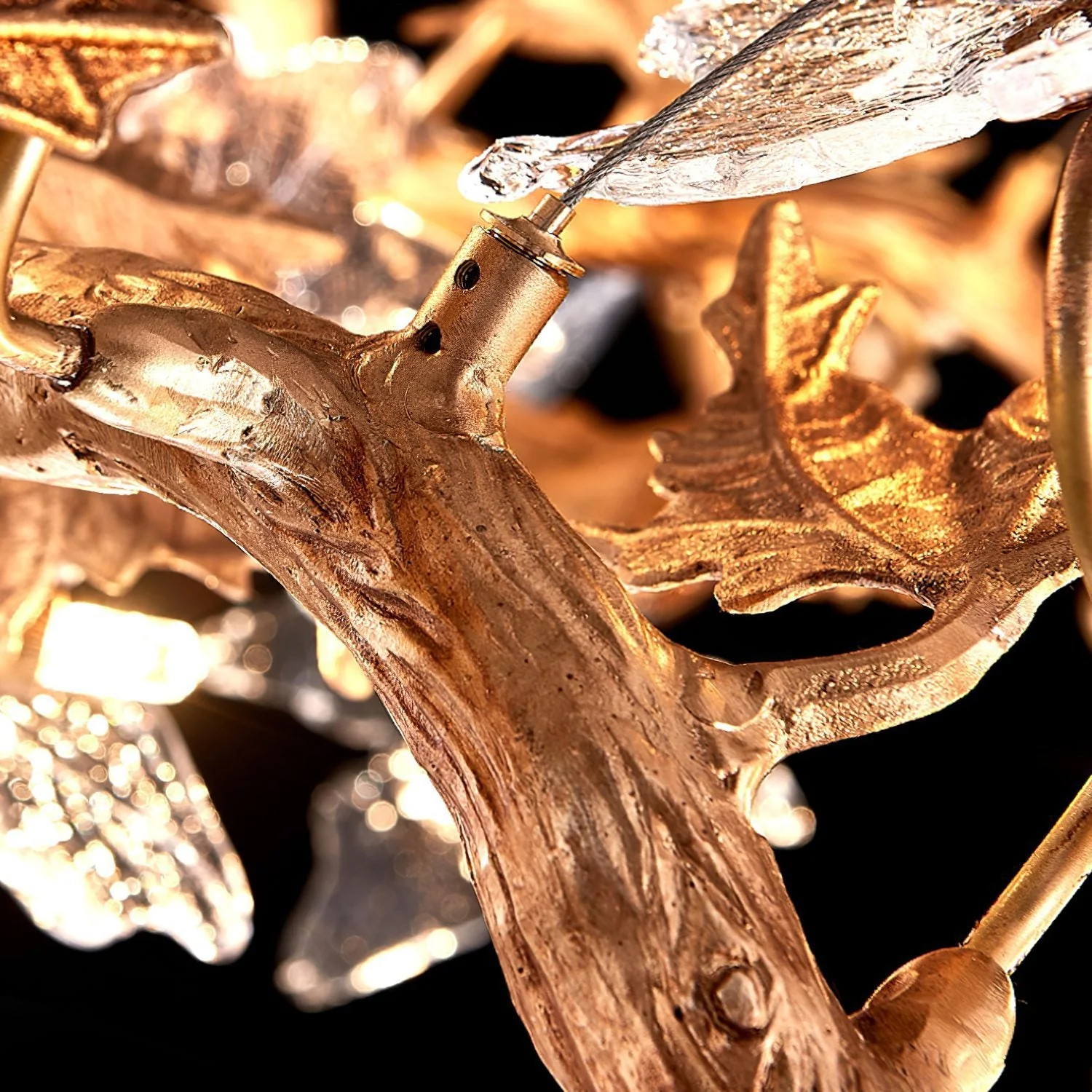 Maple Leaf Brass Chandelier - Image 24