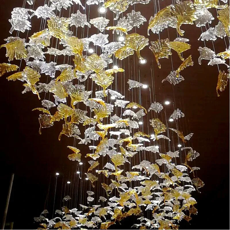 Maple Leaf Glass Chandelier - Image 15