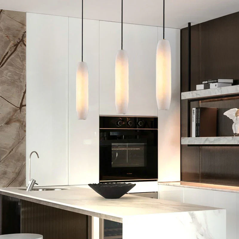 Alabaster Flute Pendant Light - Image 13