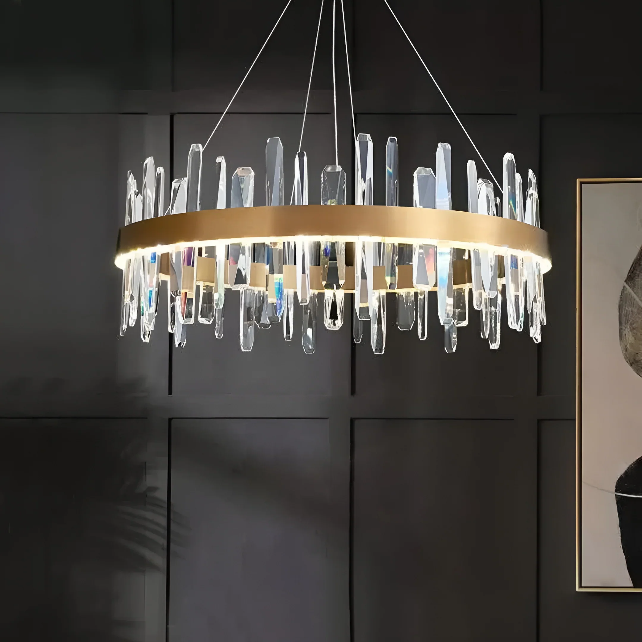 Marylin Modern Crystal Ring Chandelier - Image 12