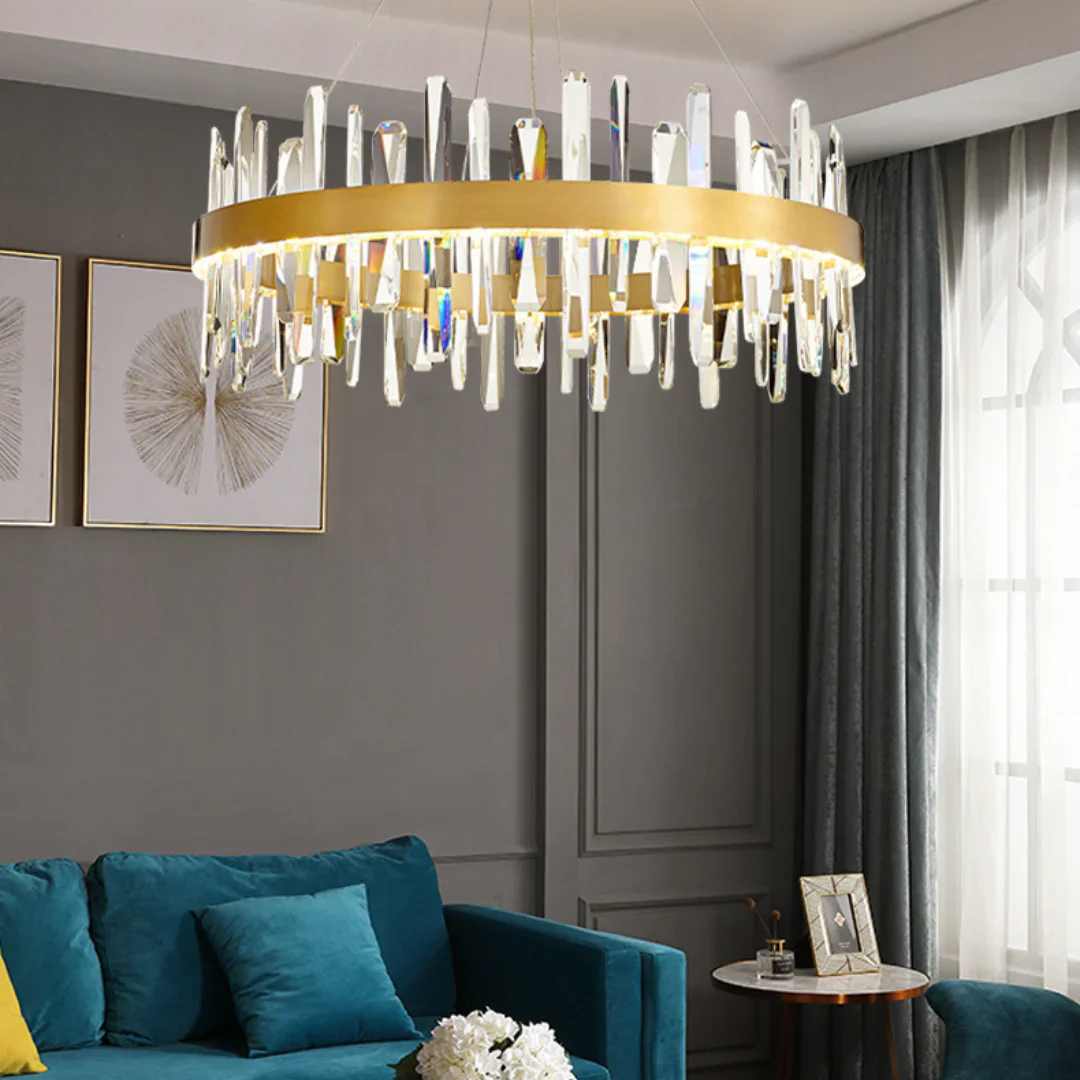 Marylin Modern Crystal Ring Chandelier - Image 8