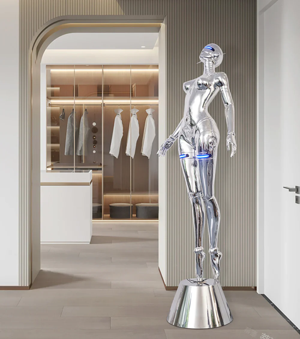 Mechanical Technology Goddess Sculpture Floor Lamp - Image 11