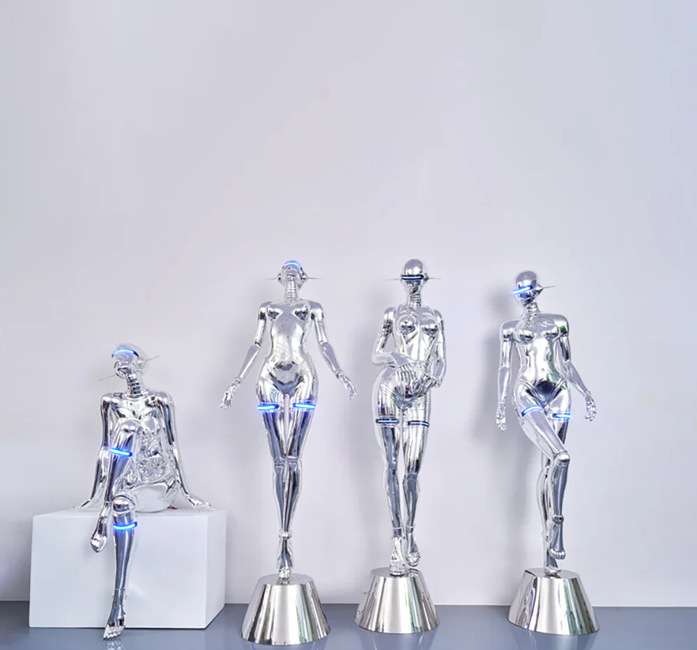 Mechanical Technology Goddess Sculpture Floor Lamp - Image 19