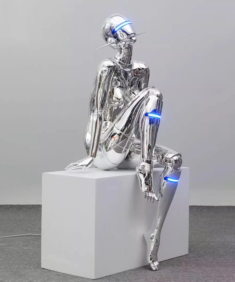 Mechanical Technology Goddess Sculpture Floor Lamp - Image 23