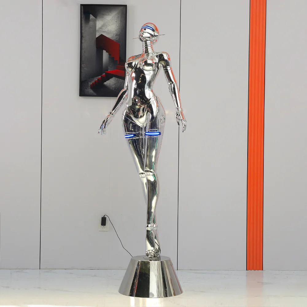 Mechanical Technology Goddess Sculpture Floor Lamp - Image 8