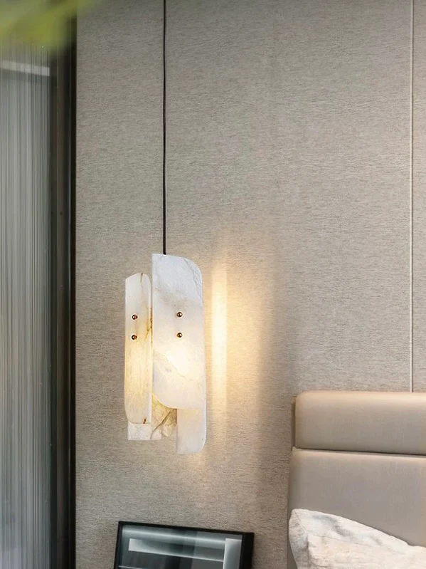 Megalith Mini Alabaster Pendant Light - Image 12