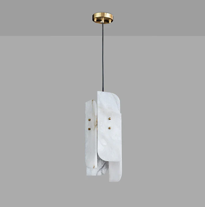 Megalith Mini Alabaster Pendant Light - Image 25