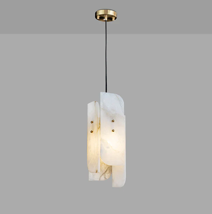 Megalith Mini Alabaster Pendant Light - Image 26
