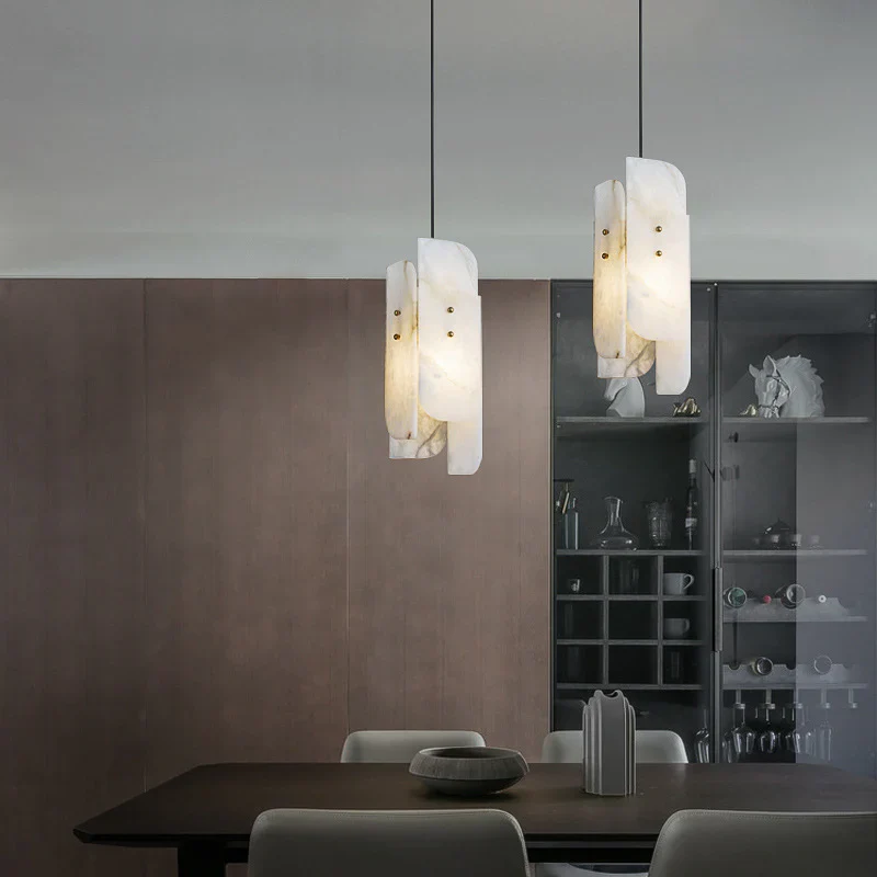 Megalith Mini Alabaster Pendant Light - Image 8