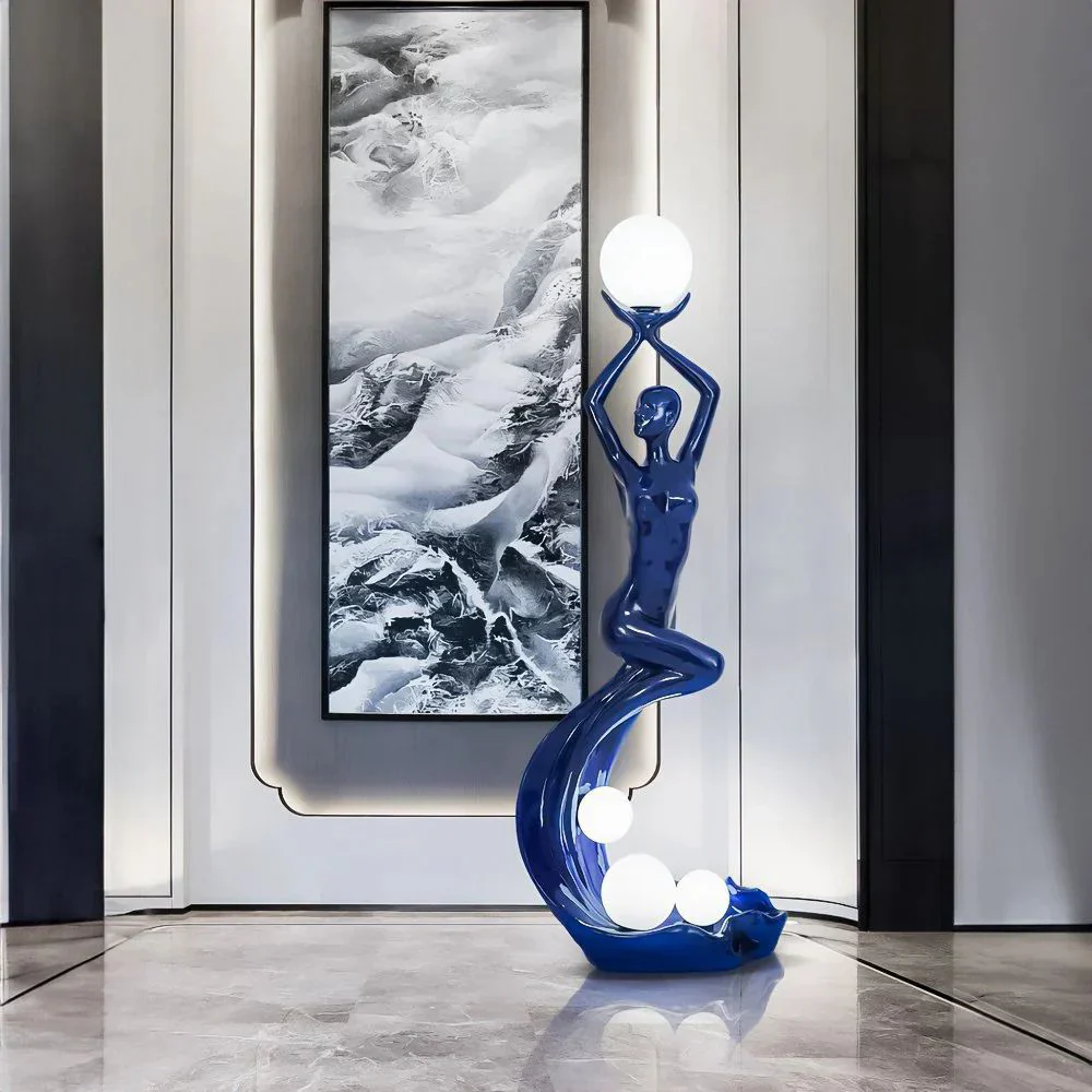 Mermaid Art Sculpture Floor Lamp - Image 13