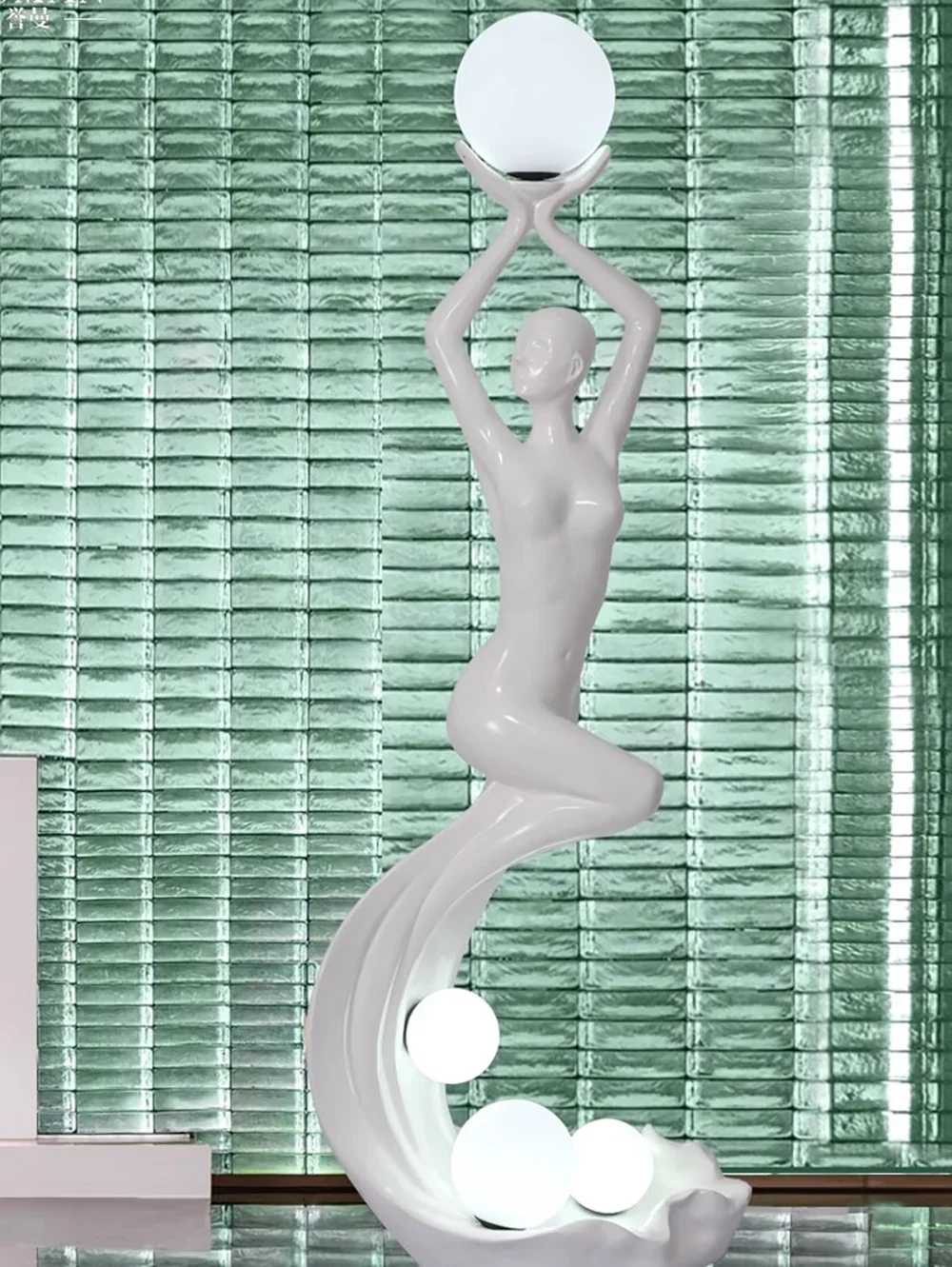 Mermaid Art Sculpture Floor Lamp - Image 8