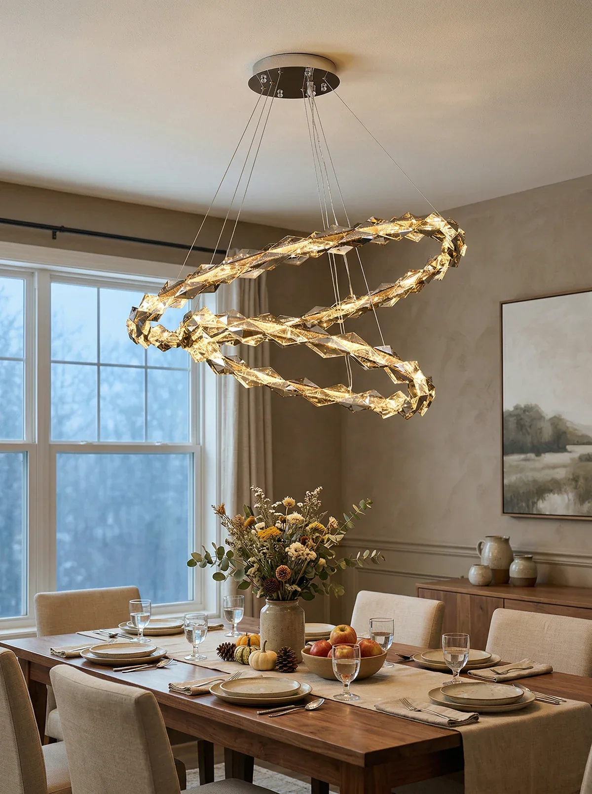 Merrill Round Crystal Chandelier - Image 5