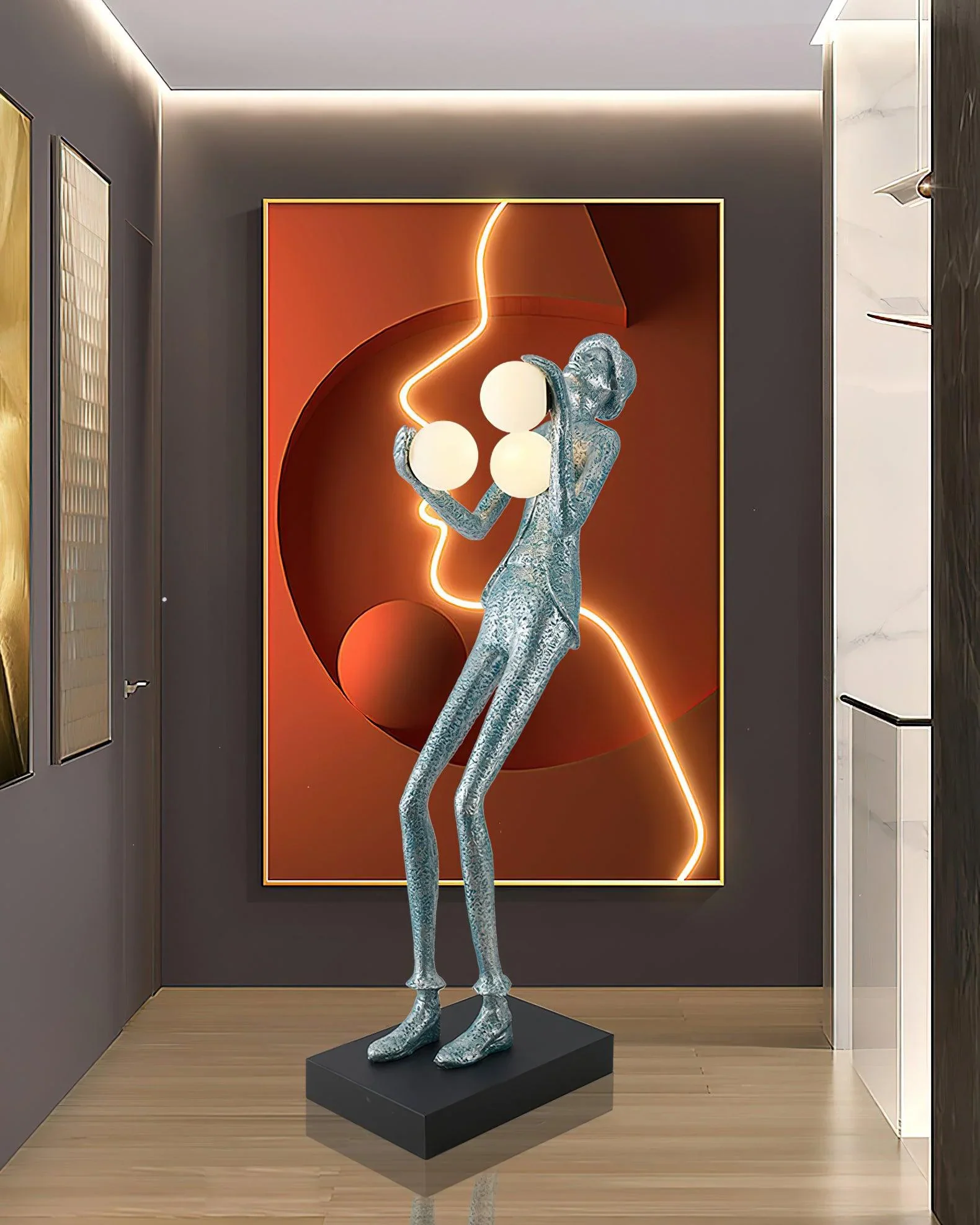 Michael Character Sculpture Floor Lamp - Image 15