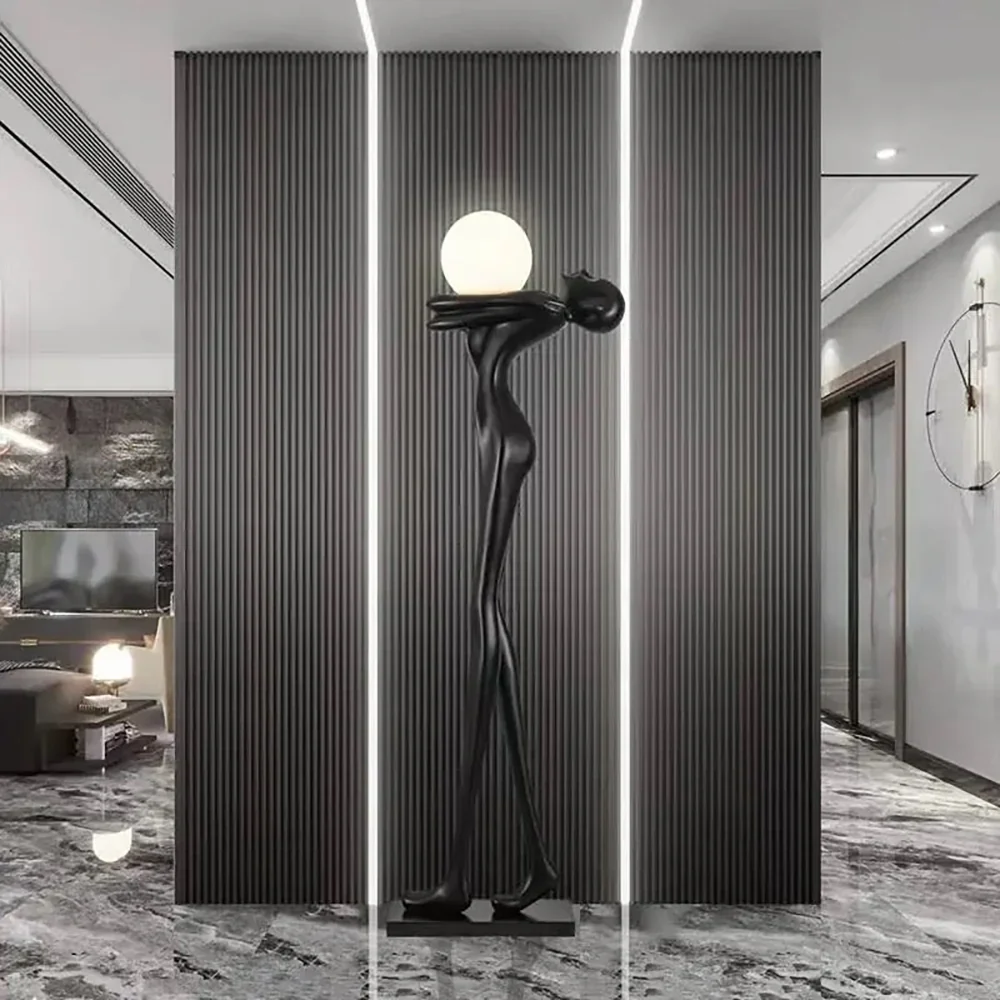 Moca Sculpture Figure Floor Lamp - Image 8
