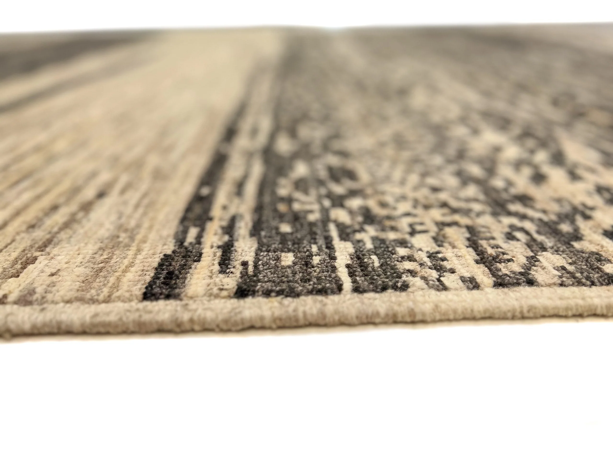 Modern Afghan Gabbeh (8'00"x9'10") dark natural/undyed - Image 4